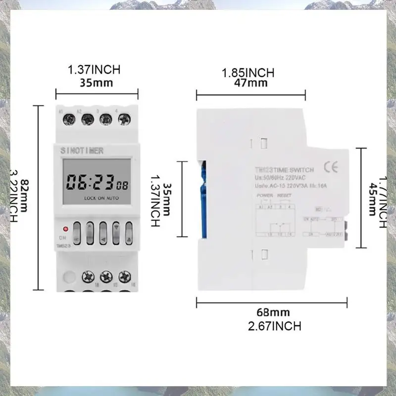2025 الاتجاه 1 قطعة مفتاح التحكم في وقت الطاقة العد التنازلي مفتاح ذكي الموقت هلام السيليكا 16 On 16 قبالة السكك الحديدية تركيب 220 فولت #6