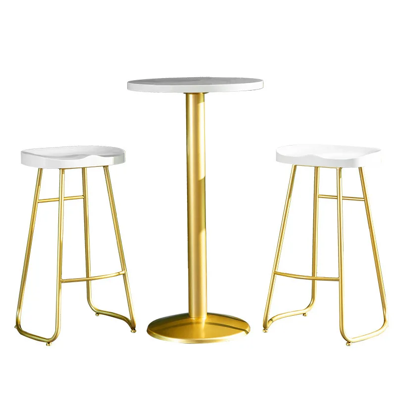 

Nordic fashion Internet celebrity creative white stool, simple light luxury hall