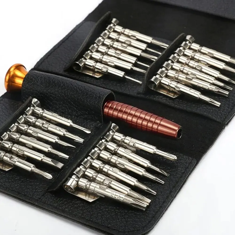 Mini Precision Screwdriver Set 25 in 1 Electronic Torx Screwdriver Opening Repair Tools Kit for iPhone Camera Watch Tablet PC