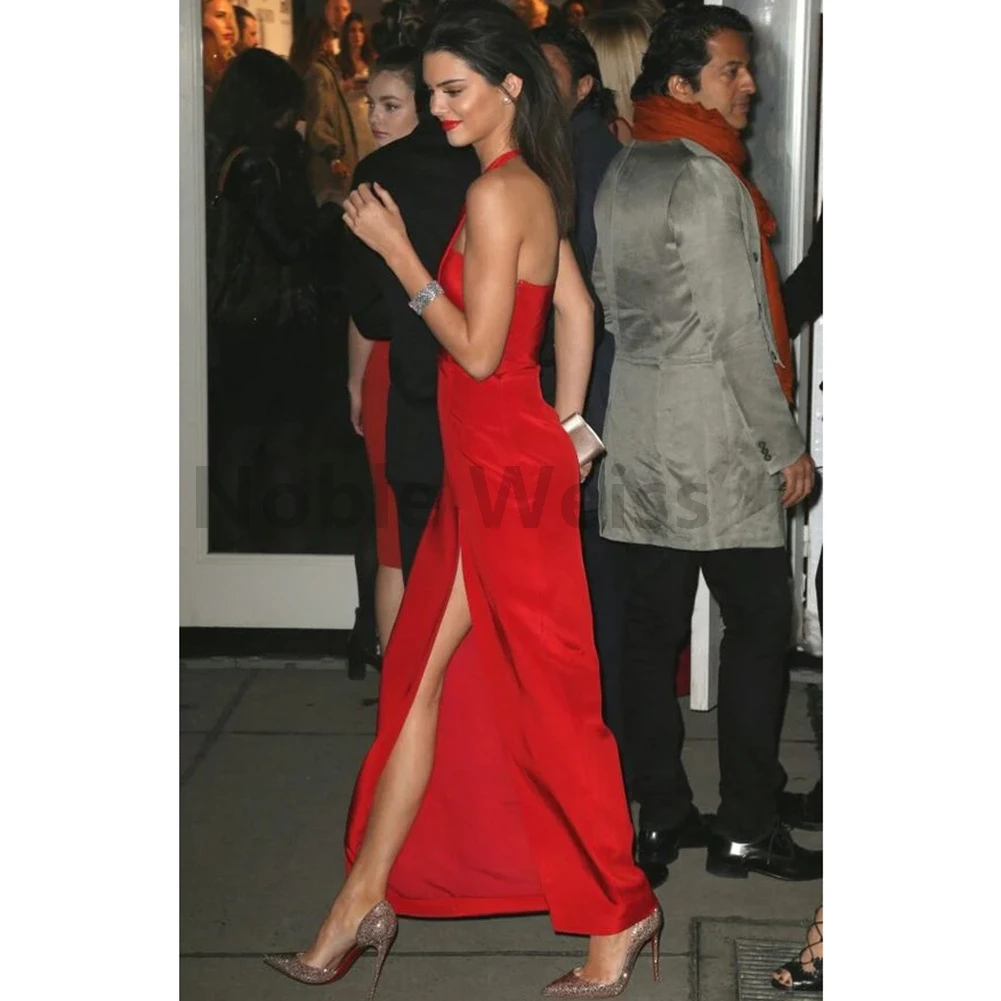 One Shoulder Evening Dresses Mermaid Floor-Length Formal Party Gowns with Split Customize