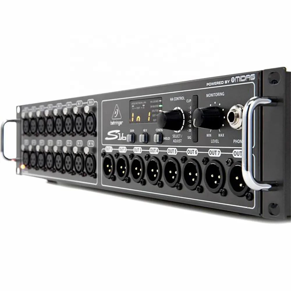 

Behringer S16 Digital Mixer Stagebox 16-Input 8-Output Outdoor Indoor Pa System Studio Equipment Stagebox