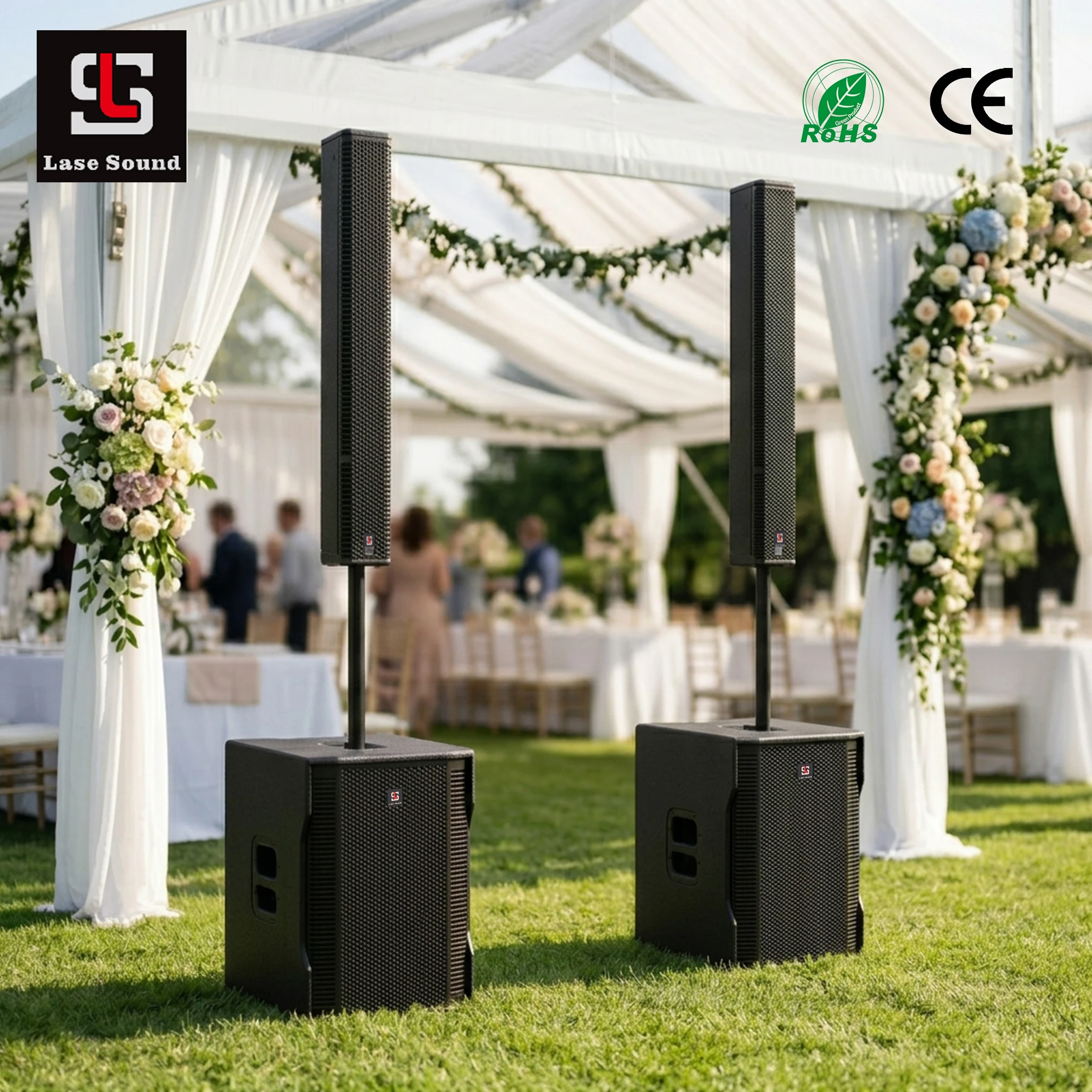 Active Line Array Speaker System with DSP 15 Inch Professional Stage Concert Audio for Outdoor