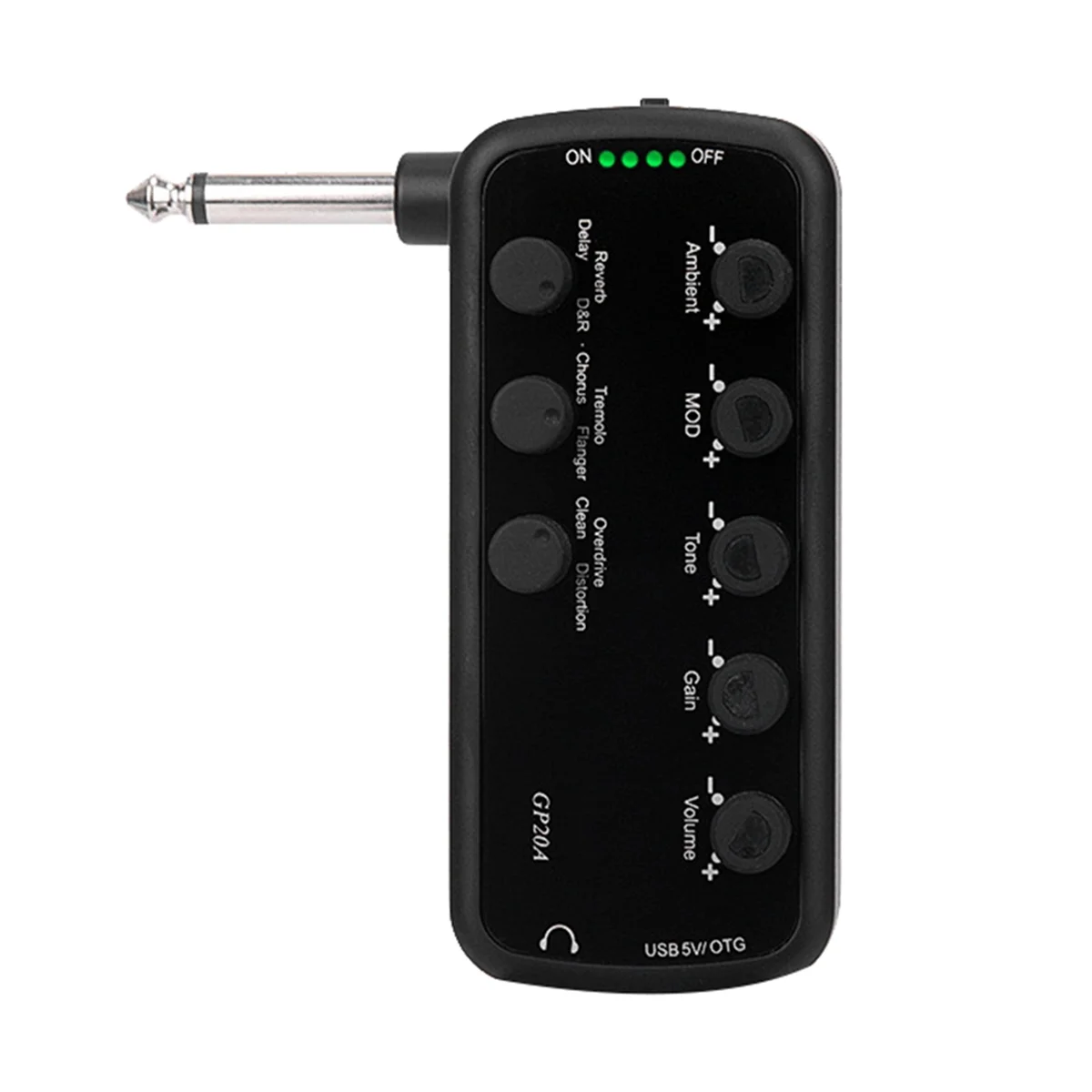 Guitar Amplifier Guitar Effects Portable Headphone Amplifier Plug and Play for Electric Guitar Musical Instrument