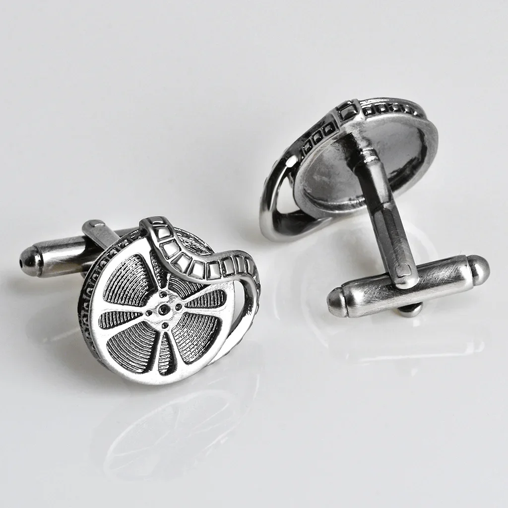 LAIDOJIN Vintage Movie Projector Cufflinks For Mens French Shirt Business Gift Jewelry Cuff Buttons High Quality  Cuff Links