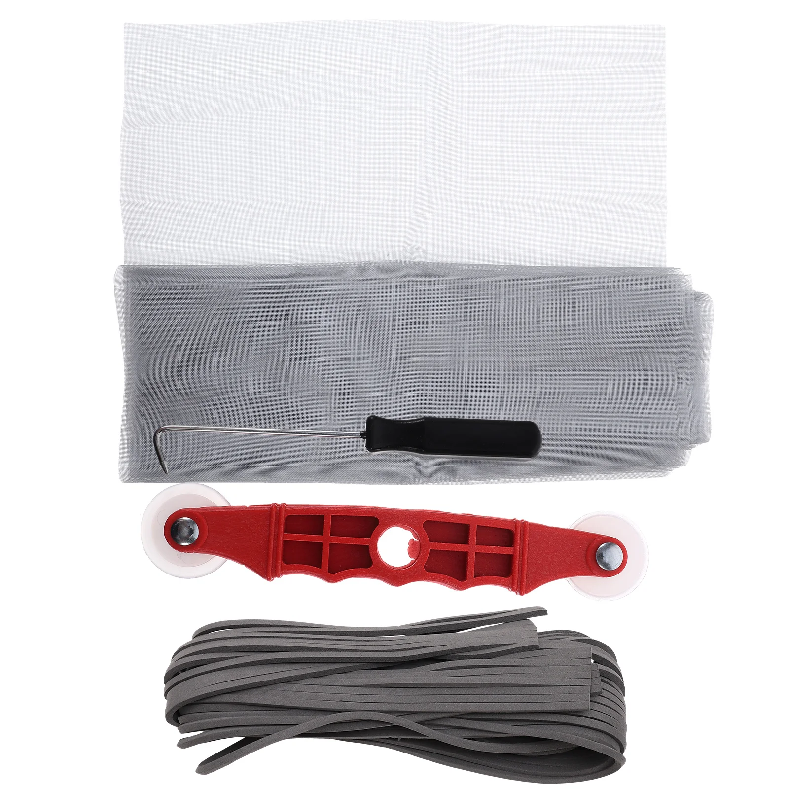 

1 set 1 Set Screen Repair Kit For Window Screens Includes Mesh Spline Rollers Hooks Tools Durable Easy Diy Replacement