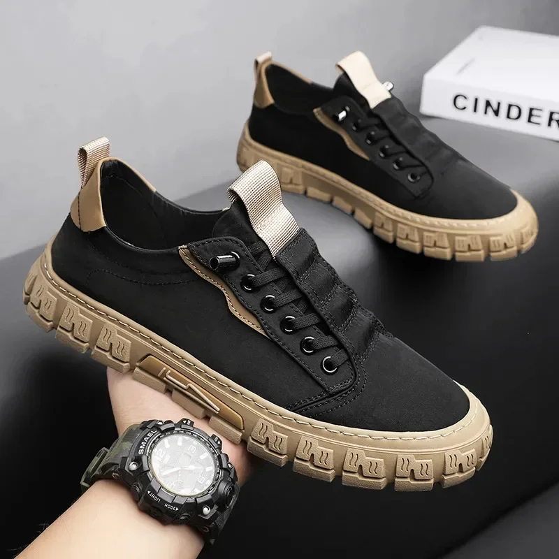 Men Sneakers Breathable Casual Lace Up Slip on Walking Flats That\'s Male Vulcanized Shoes Fashion Zapatillas Deporte Sneakers