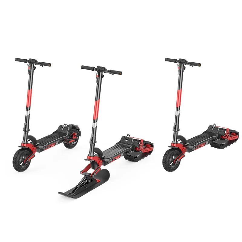 حار بيع عالية الأداء 48 فولت 20 أمبير 2000 واط قوة المحرك سكوتر الثلج الكهربائية لجميع التضاريس على الطرق الوعرة مجنزرة E سكوتر