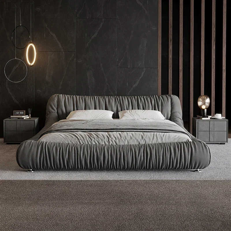 

Роскошная кровать для спальни: современный дизайн, татами, европейский стиль, кожаная кровать-татами для девочек, кровать-принцесса, мебель для дома