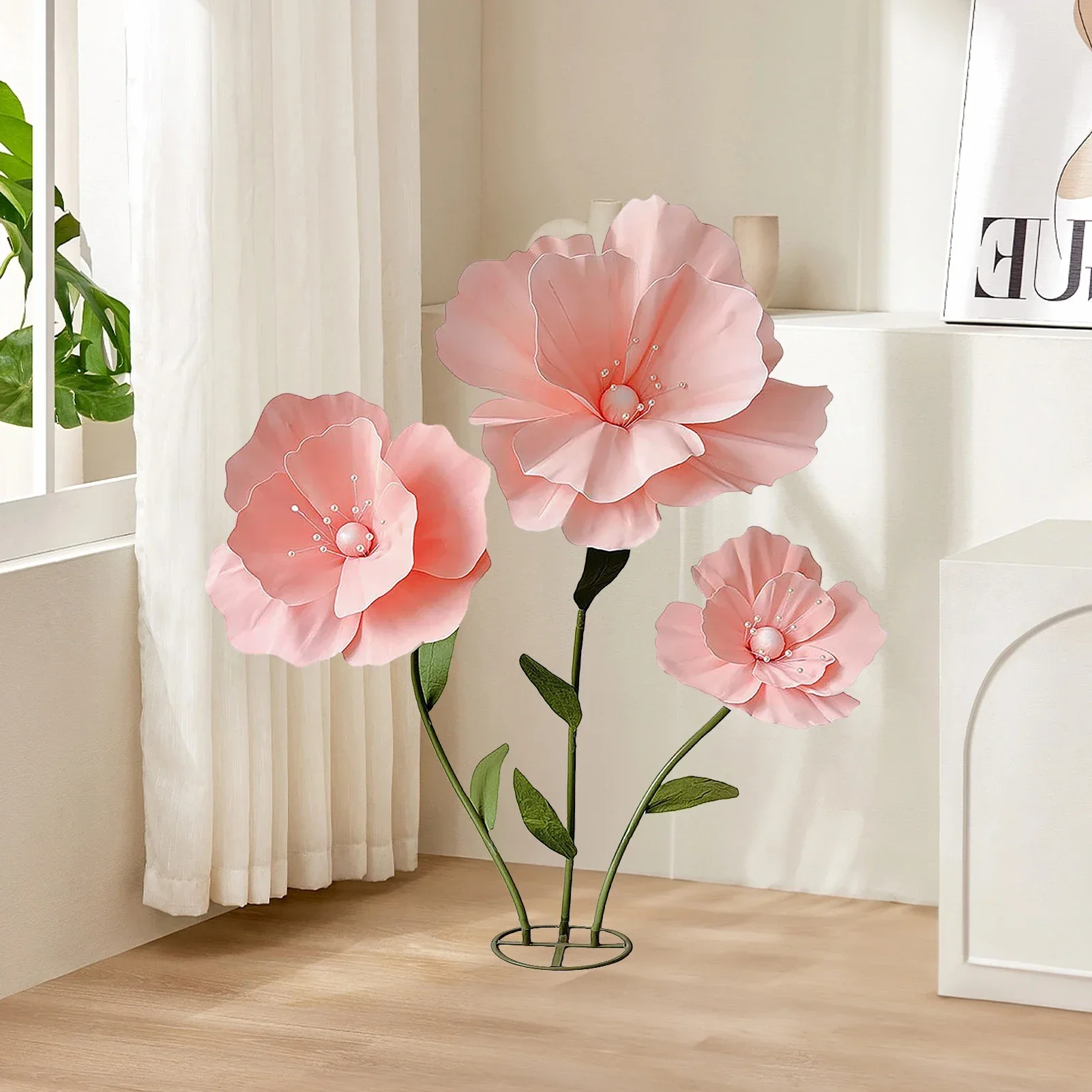 

160 см свадебное украшение, трехмерный большой цветок кукурузного мака, имитация цветка из пенопласта Yu Meiren, свадебная сцена, рабаи из папвера