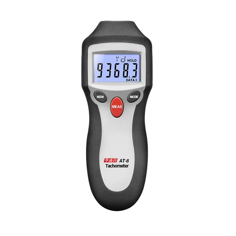 AT-8 Tachometer Handheld Non-contact Laser Tachometer Car Tire Tachometer Speed Tester Motor Speed Tester