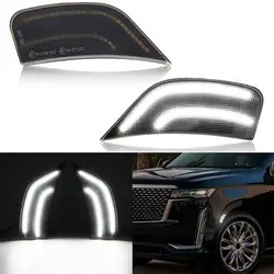 LED Side Marker Lights For 2021-2023 Yukon/Yukon Denali/Yukon XL/Tahoe/Escalade/Suburban/Escalade ESV Front Bumper Turn Singal