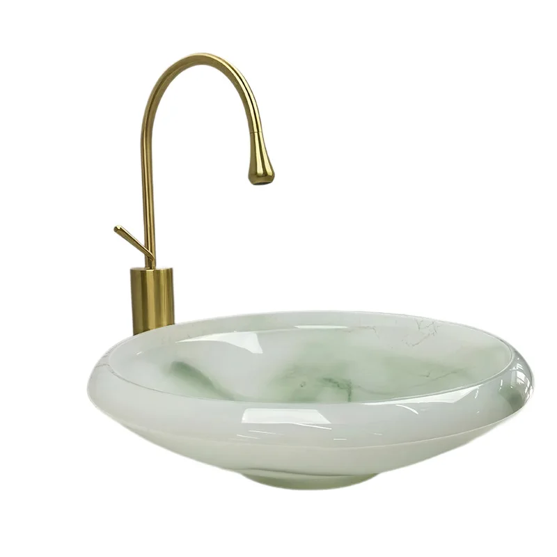 

Глазурованная настольная раковина, тумба для ванной, умывальник, дизайнерская раковина, цветная раковина для балкона