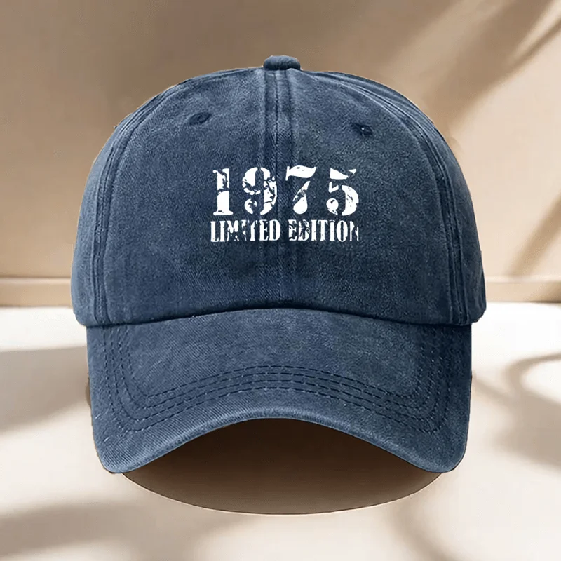 1pc, a Hat from 1975 with Prints, Adjustable, Available in Various Colors, Ideal for Outdoor Activities, Everyday Outings