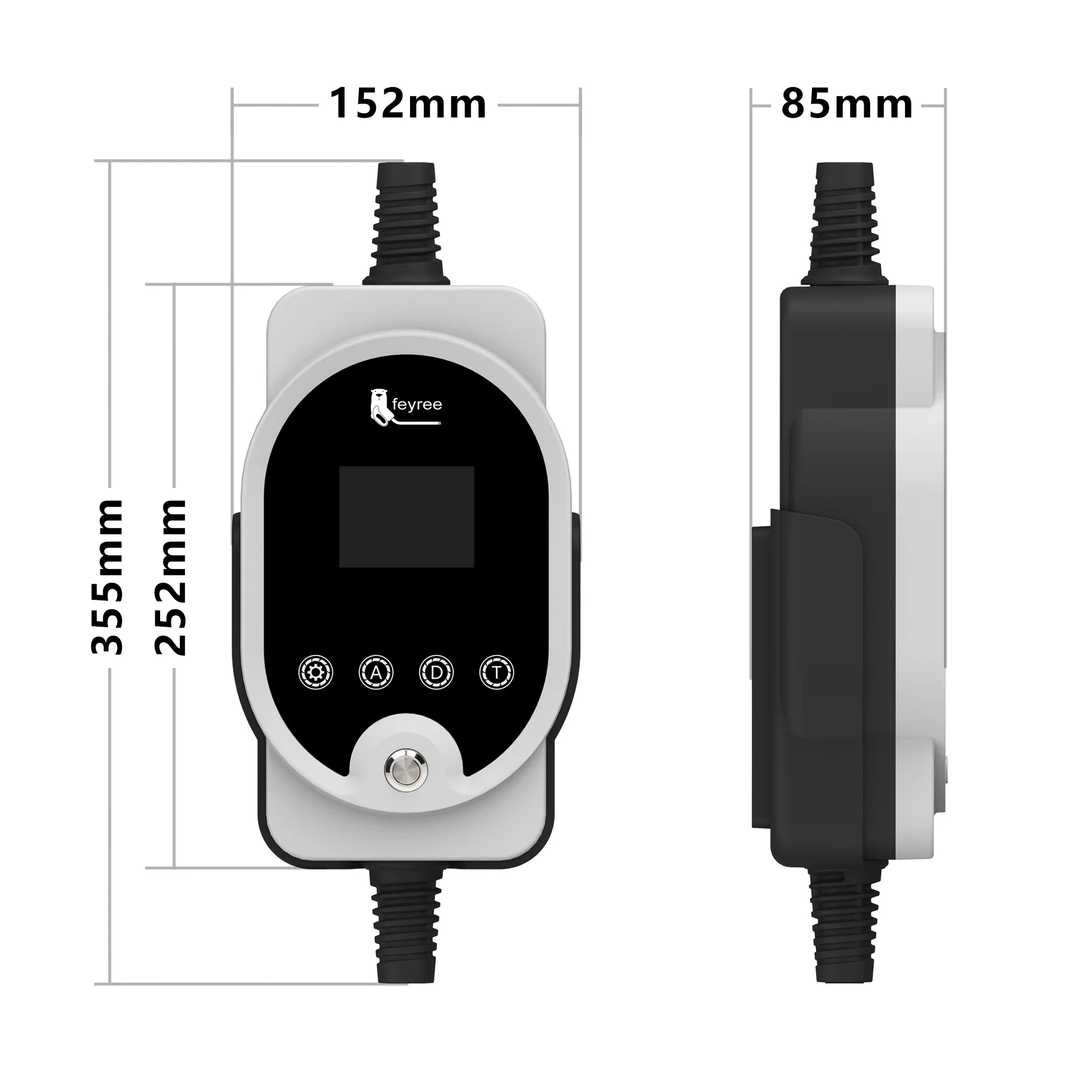 Feyree Typ2 11KW EVSE Wallbox EV Tragbares Ladegerät 16A 3Phase Wi-Fi Smart APP Control Ladestation für Elektroauto-Ladegerät – Detail 14