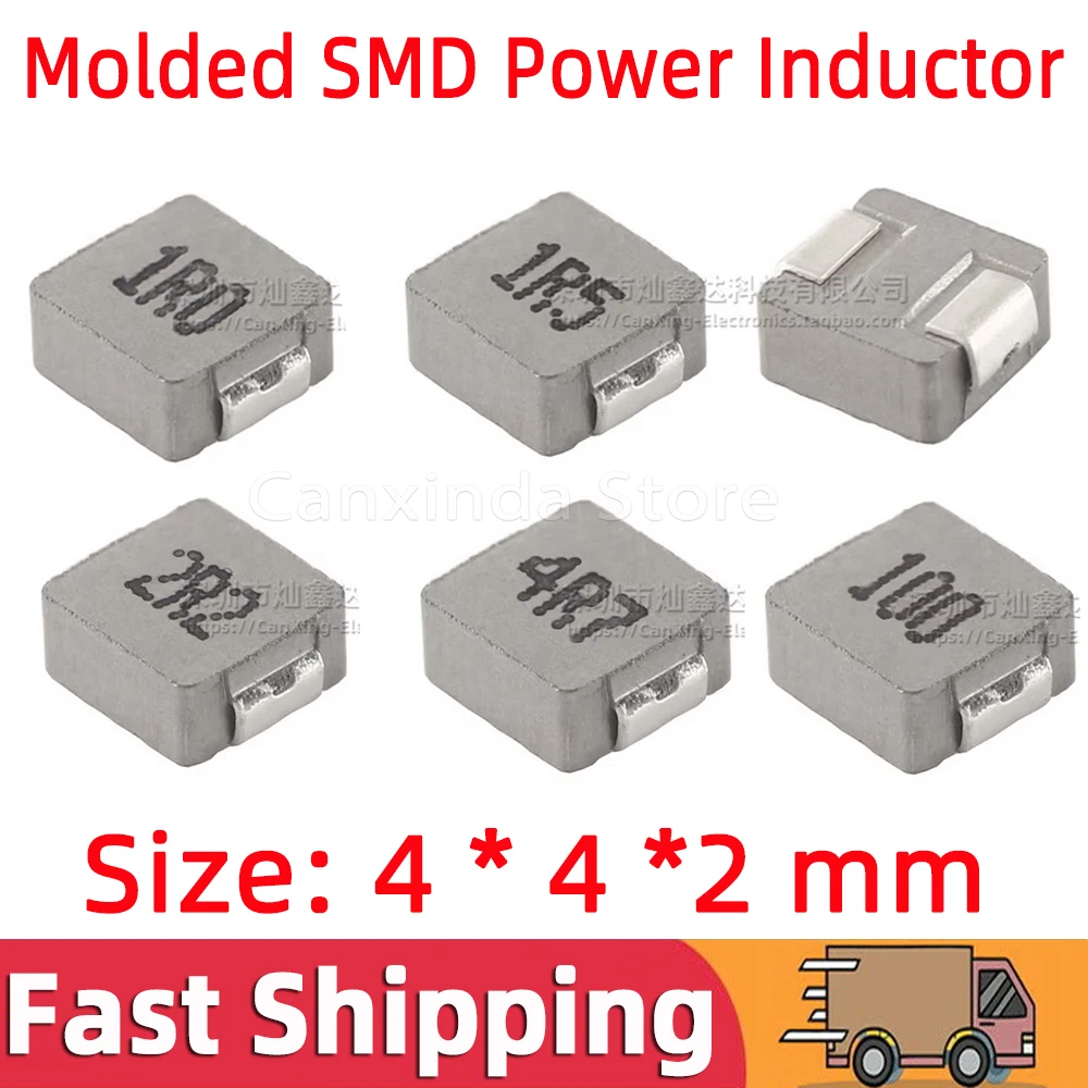 5pcs SMD 0420 MWSA0402S Molded Power Inductor Mold Shield Coupled Inductance 1uh 2.2uh 3.3uh 4.7uh 6.8uh 10uh 15uh 22uh SMT