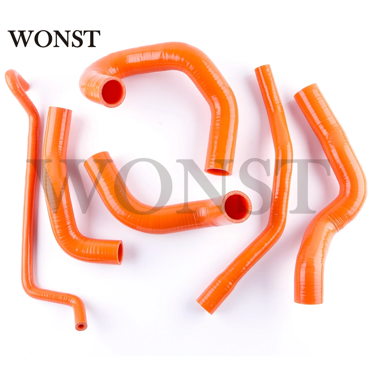 

For 2005-2010 Ford Mustang GT 4.6L / Shelby 5.4L V8 MT Silicone Radiator Hose Temp Piping