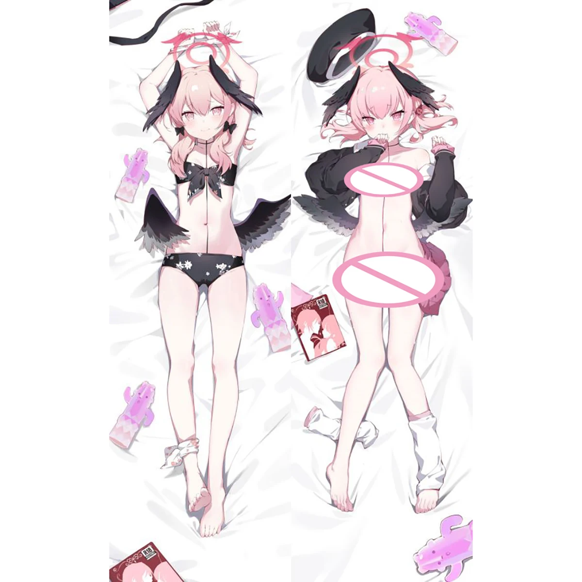 

Dakimakura Anime Blue Archive Shimoe Koharu Double-sided Print Life-size Body Pillows Cover Adult Pillowcase