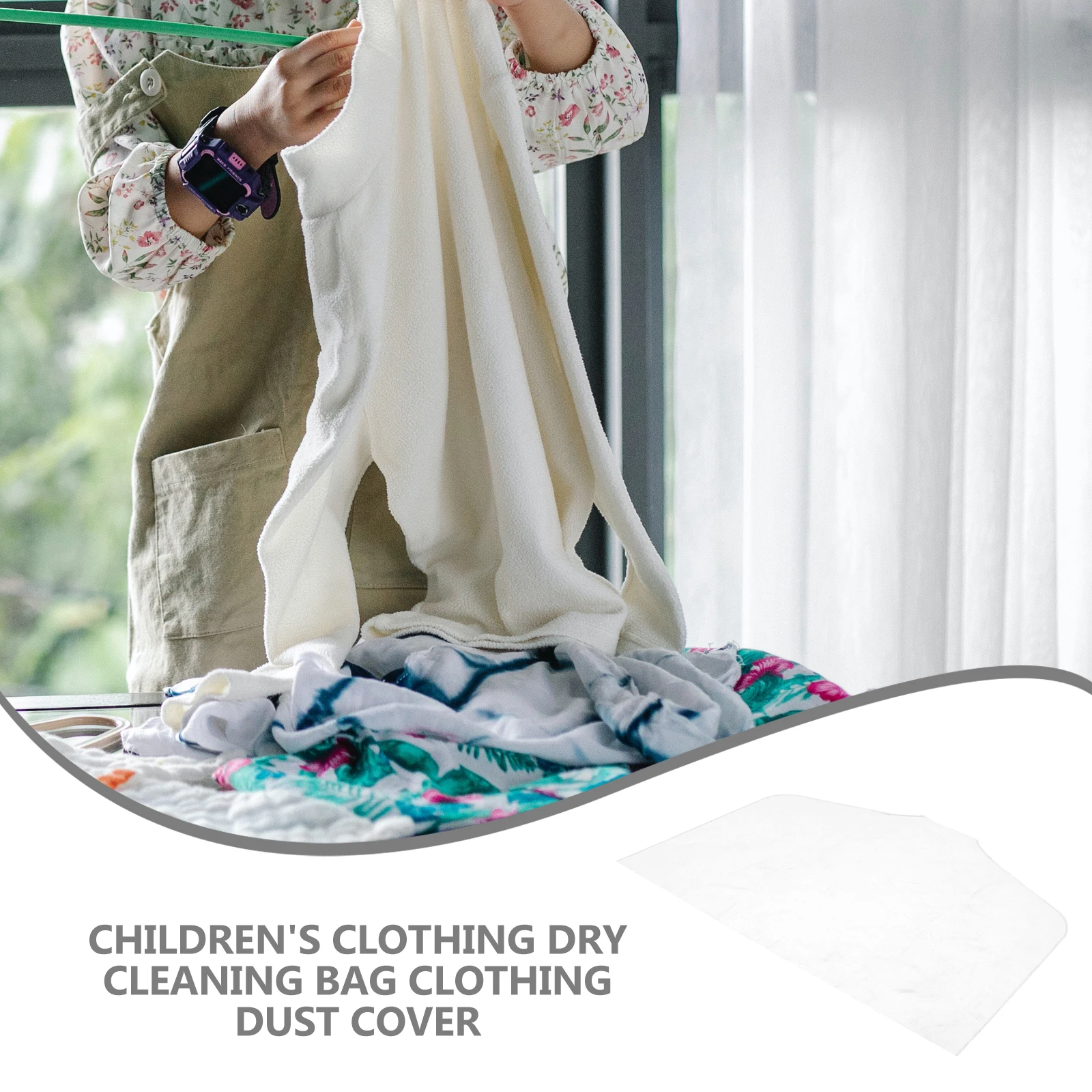 

20Pcs Clothes Hanging Bags Kids Storage Covers Transparent Dustproof Clothing Bag Protective Covers for Coats Suits