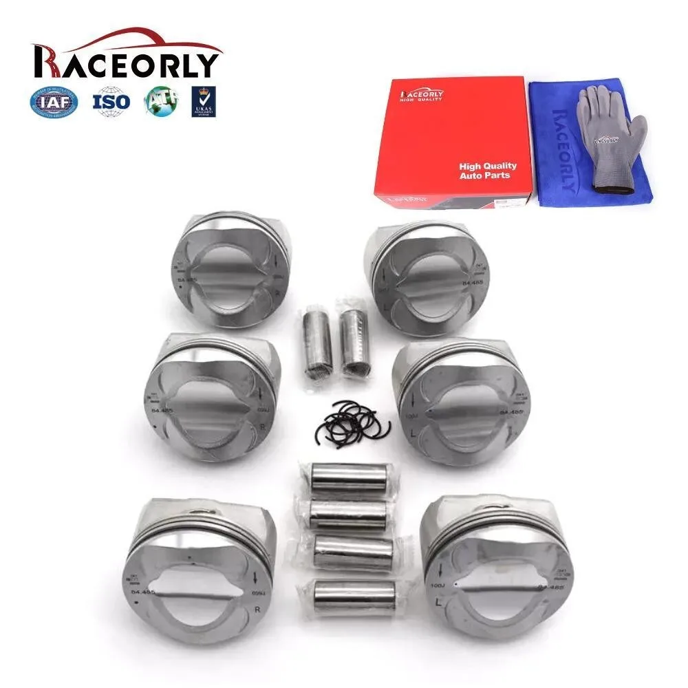 

RACEORLY Pistons Rings Set STD 84.5mm For AUDI A6 A8 3.2 FSI 2006-2009 BKH BPK