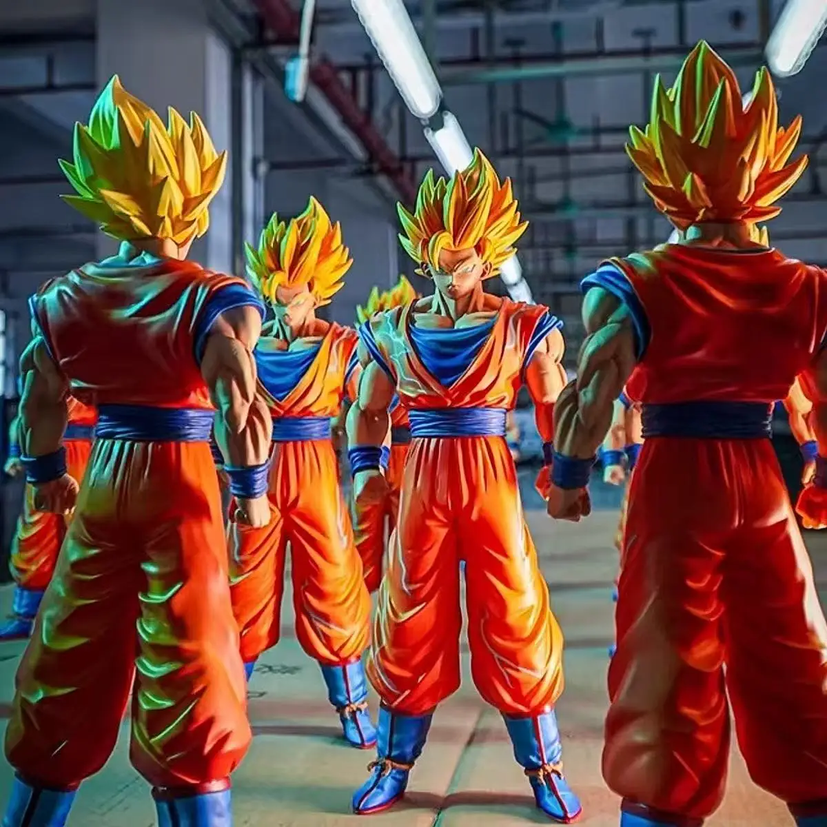 Estatua JT Dragon Ball Z SSj1 Ssj2 figura de Goku Son Goku Super Saiyan figuras de acción 30 cm/11,81 pulgadas colección modelo juguetes regalos