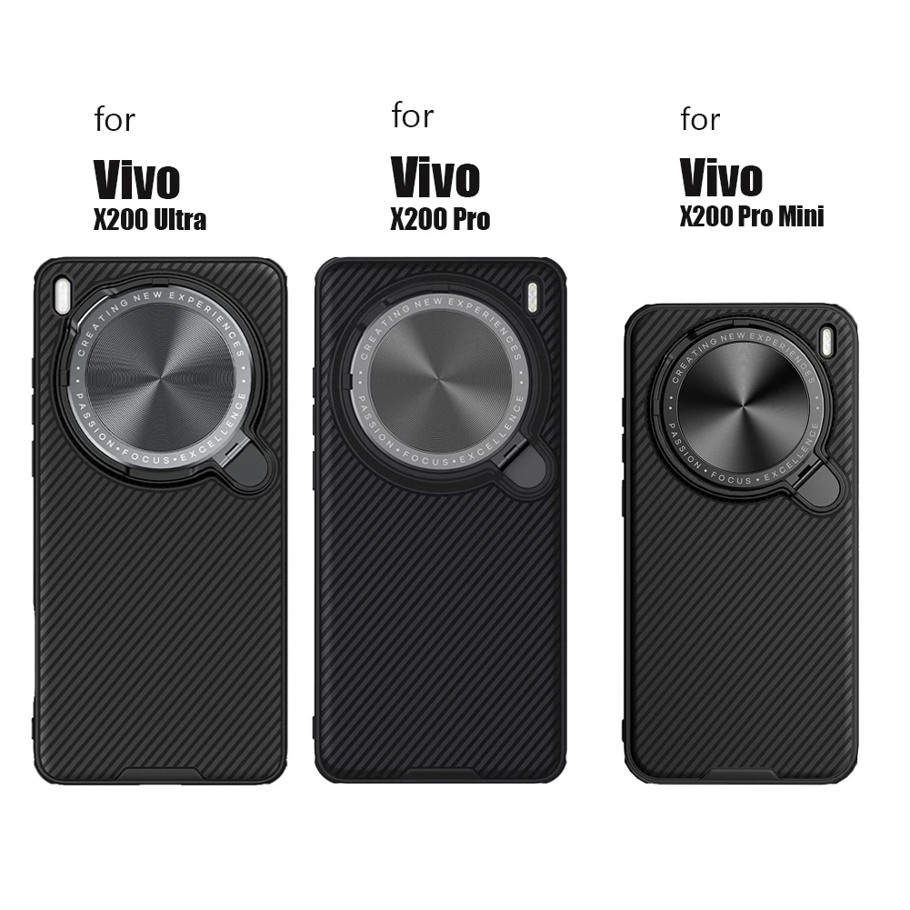 NILLKIN for Vivo X200 Ultra / X200 Pro / X200 Pro mini 5G case Magnetic Magsafe Charging Adapt Lens Camera Protection Back cover