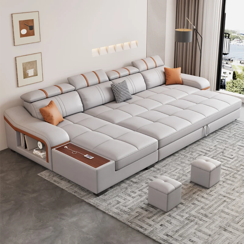 

Reclining Modern Sofa Bed Telescopic Folding Nordic Lounge Sofa Multi Function Divano Letto Living Room Furniture