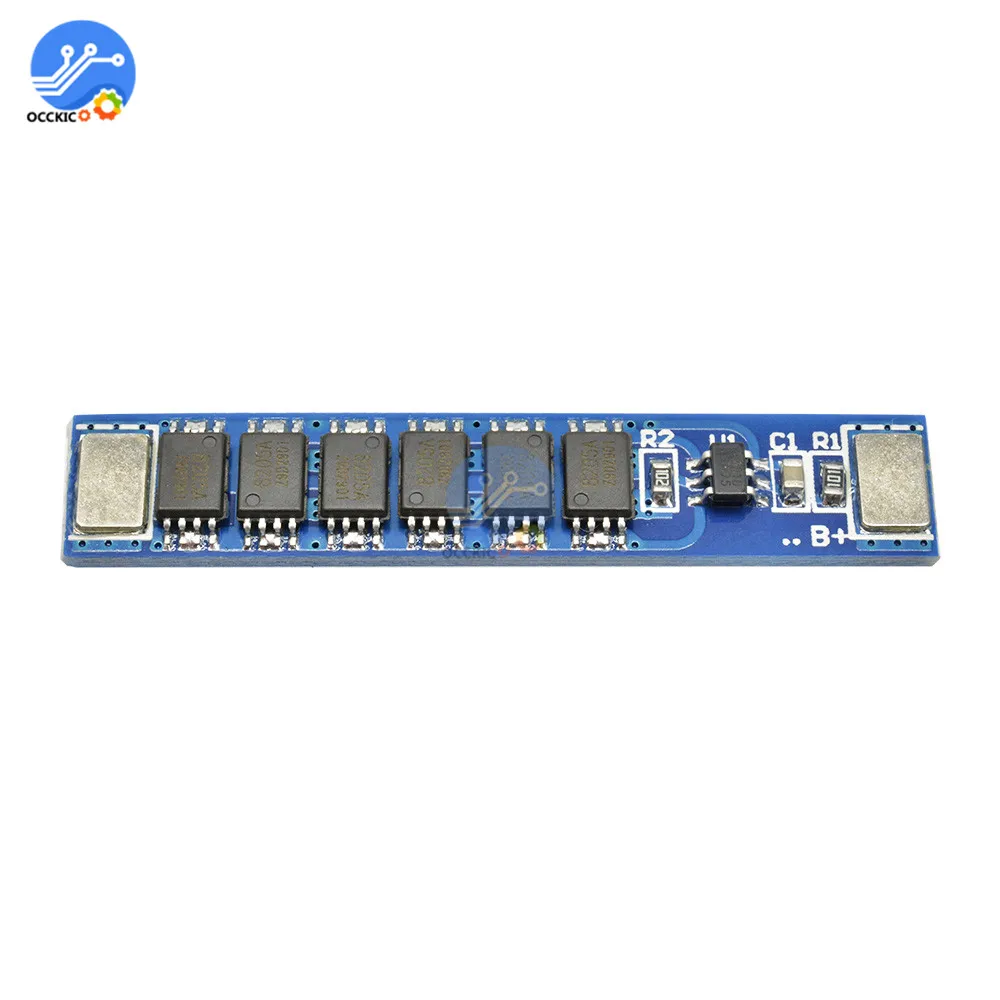 Placa de protección de carga de batería de litio BMS 1S 5A 10A 15A 3,7 V 18650, 3MOS 4MOS 6MOS PCM, protección de sobrecarga para batería 18650