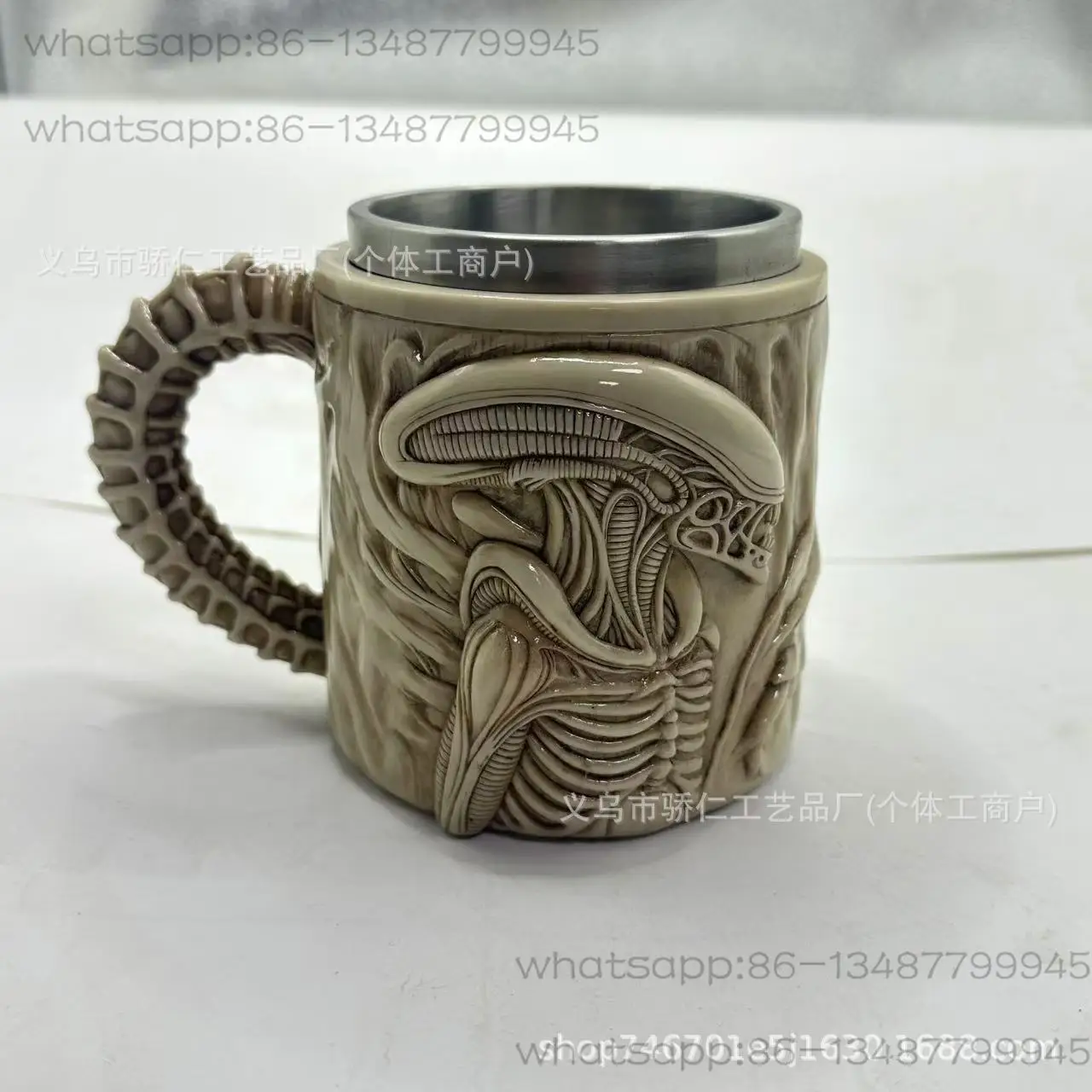 Special-shaped Mug 3D Three-dimensional Relief Coffee Cup, Resin Handicraft