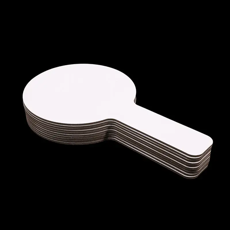 10 قطعة لوحة الإجابة المحمولة طالب الاطفال السبورة البيضاء مزدوجة الوجهين لعبة صغيرة الدعائم الميلامين قابلة لإعادة الاستخدام السبورة الطفل الاطفال