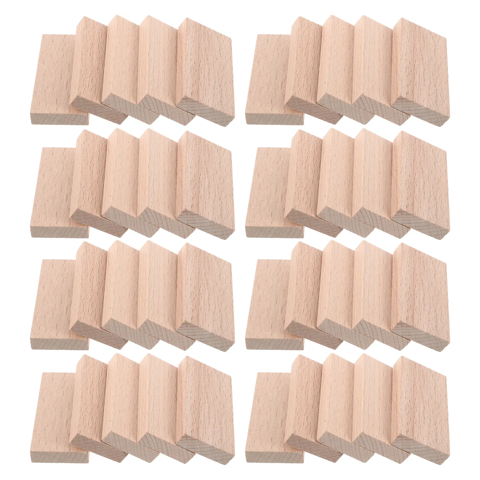 100 Pezzi Blocchi di Domino in Legno di Faggio, Gioco di Impilamento Naturale per Bambini e Famiglia, Torre Traballante per Esterni, Gioco di Equilibrio Montessori