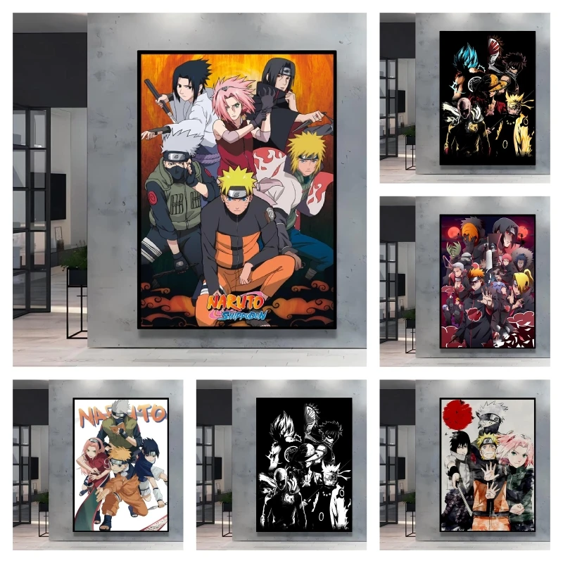 

Naruto Character Wall Art - Vividly Present Naruto and His Companions A Must - Have Decor for Anime Themed Rooms