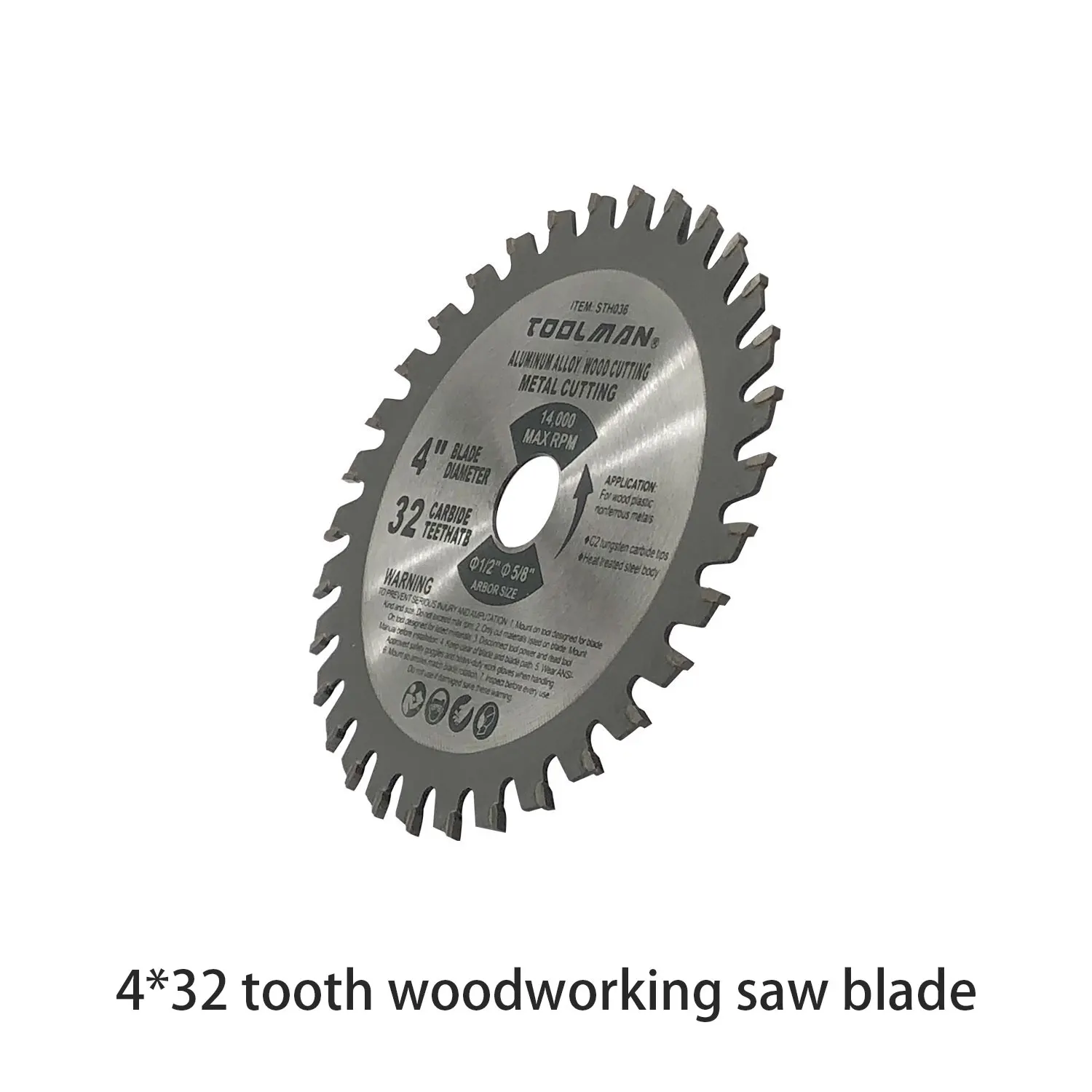 

1 piece of 110mm 4*32-tooth carbide saw blade 30-tooth woodworking cutting blade suitable for solid wood man-made panel plywood