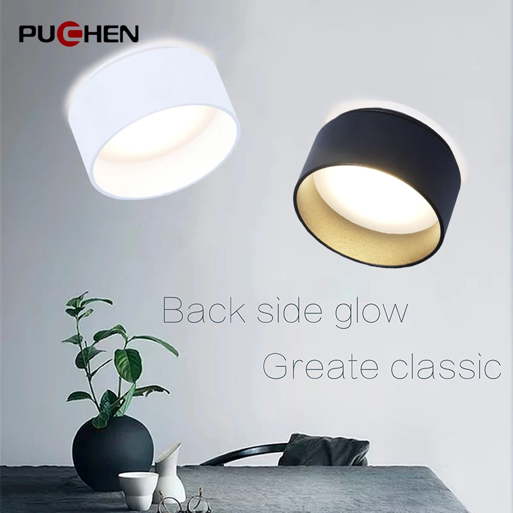 Puchen Modern LED Downlights Nordic Surface Mounted Ceiling Lamp For Living Room Bedroom Corridor Study Lighting Spot Lamps