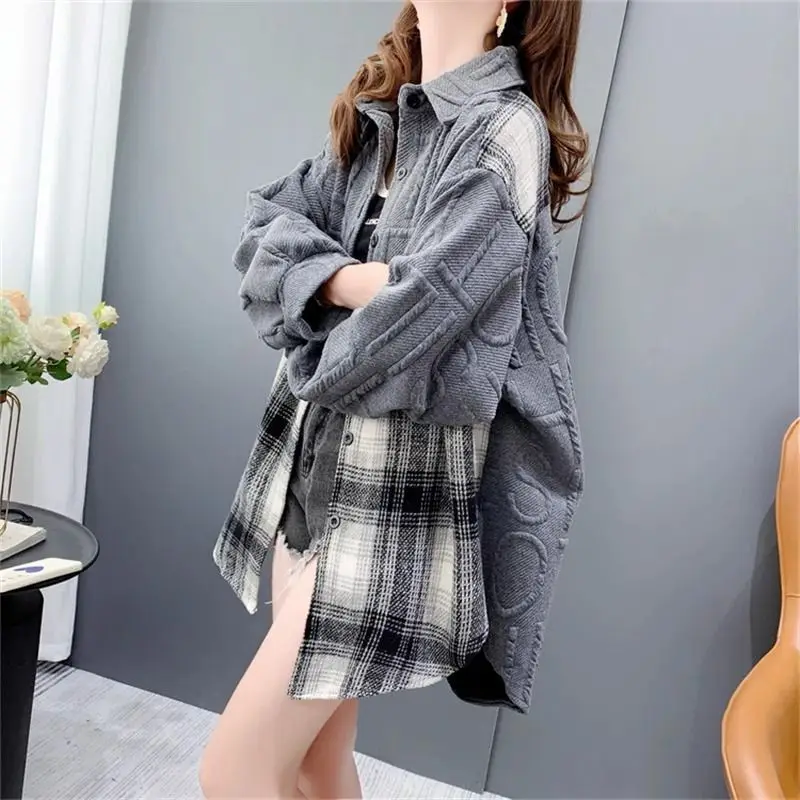 

Loose Cardigan irt Lazy Sle Design Spring Autumn New Arrival plus Size Women's Casual Faion Outerwear Coat Jaet