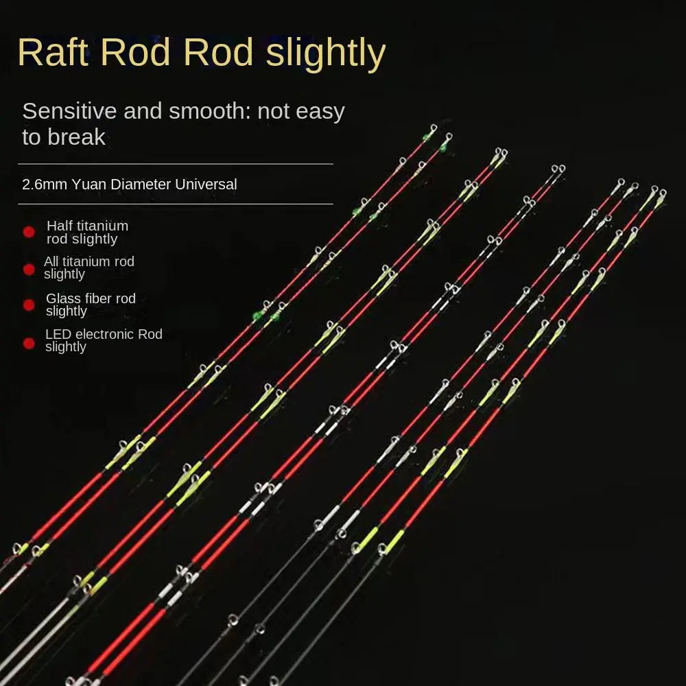 Fiberglass/Carbon Half-titanium Fishing Rod Tip Retractable Half/All Titanium Alloy Carbon Fiber Spinning Winter