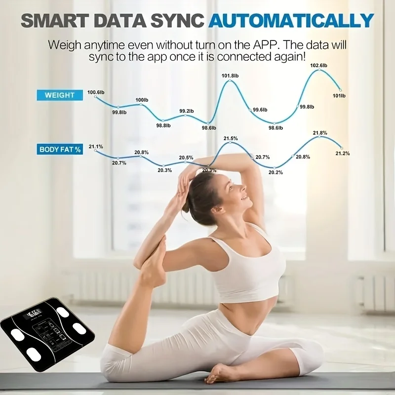 Body Fat Scale BT BMI Body Scales Smart Wireless Digital Weight Scale Body Composition Analyzer Weighing Scale Bathroom Tools