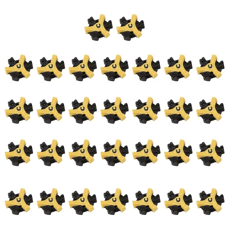 ABHS-30Pcs Soft Golf Shoe Spikes Metal Thread Studs Replacement Fit For Golf Spike