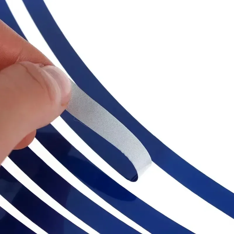 16개입 오토바이 자동차 타이어 데칼 트림 스트립 범용 반사 자전거 휠 스티커 방수 오토바이 휠 림 테이프 17인치18인치