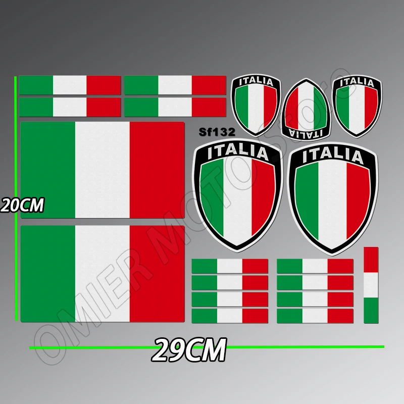 Reflective Car Motorcycle  Stickers Accessories Decals For  Italy France Germany Russia Palestine Israel