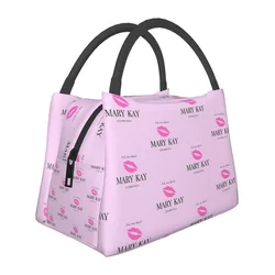 Ask Me About Mary Kay Cosmetics Lunch Bags Insulated Bento Box Portable Lunch Tote Leakproof Picnic Bags for Woman Kids Travel