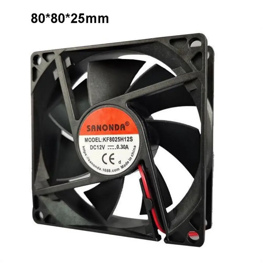 High Quality DC8025 12V DC Brushless Cooling Fan Multistyles 80*80*25mm 12V Dryer LED Light Beauty Instrument 3D Printer Parts