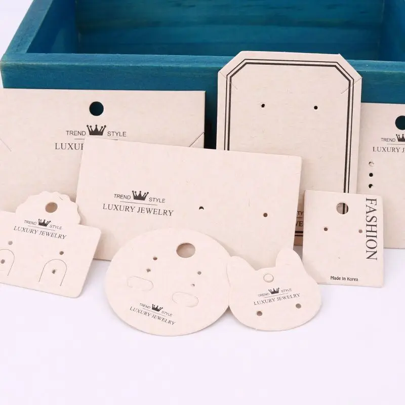 Customized product、Fancy Jewelry Hairpin Packaging Earring Display Card Custom Display Cards Necklace