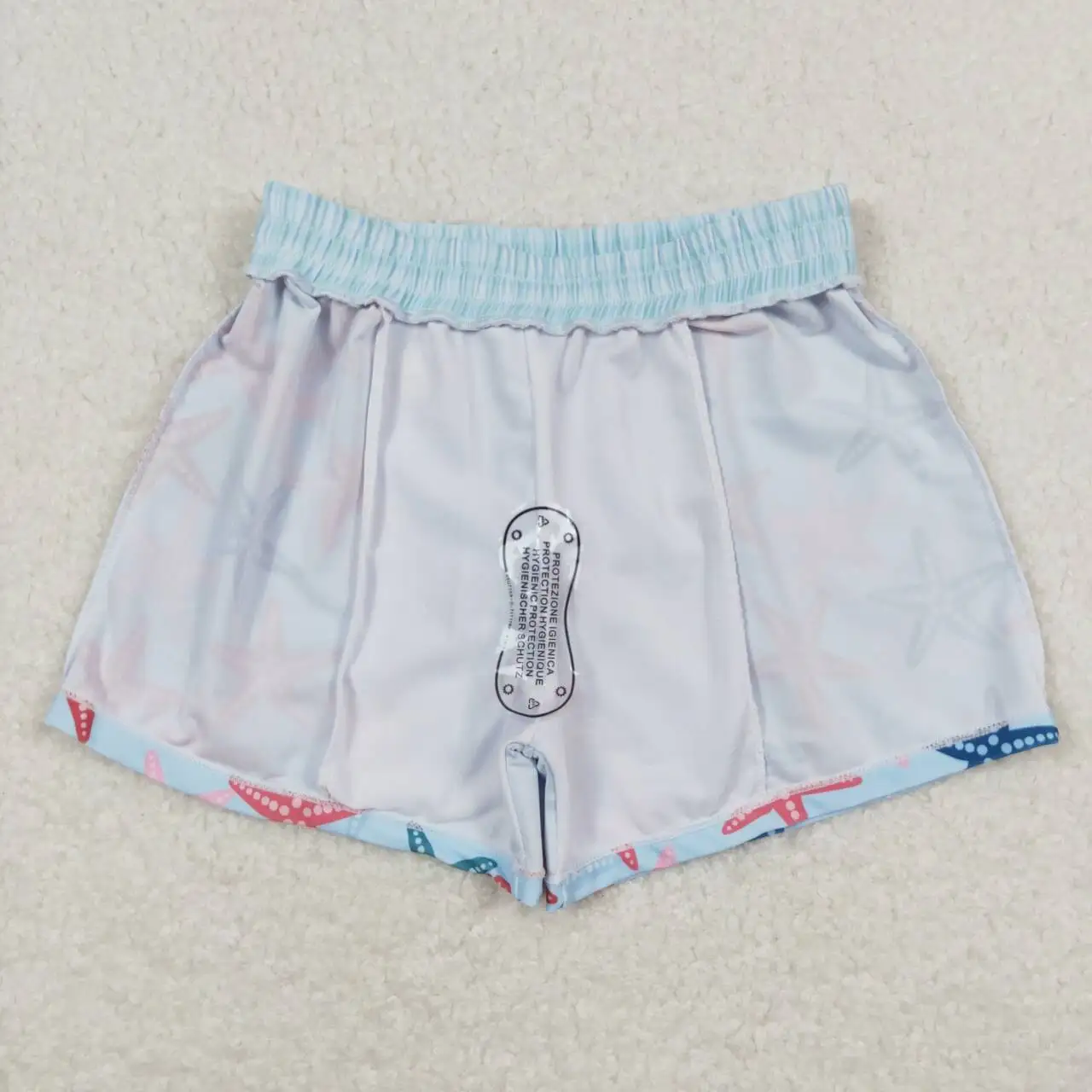 S0241 New Arrival Toddler Clothes Starfish Print Kids Girls And Boys Summer Swim Shorts