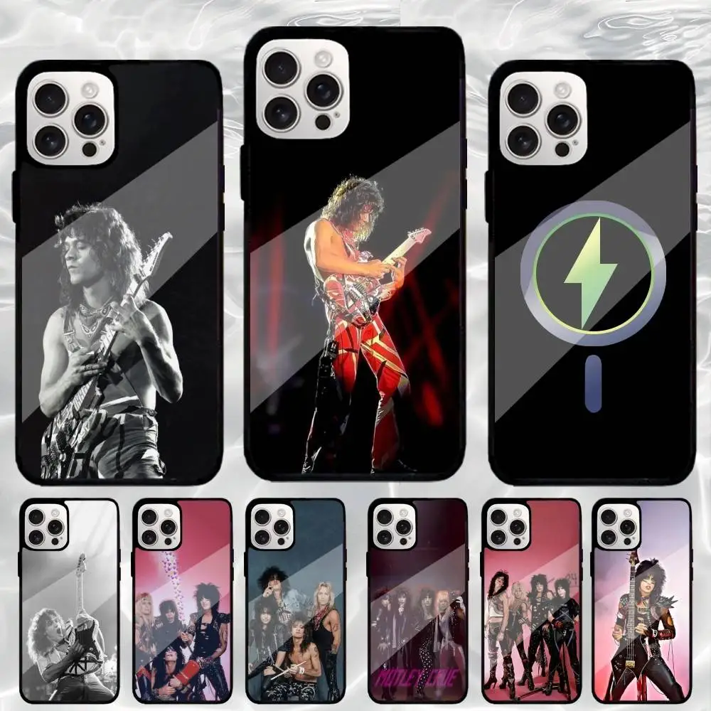 

Rock M-Motley C-Crue Band Phone Case For iPhone17,16,15,14,13,12,11 Plus,Pro Max Magnetic Magsafe Wireless Charging