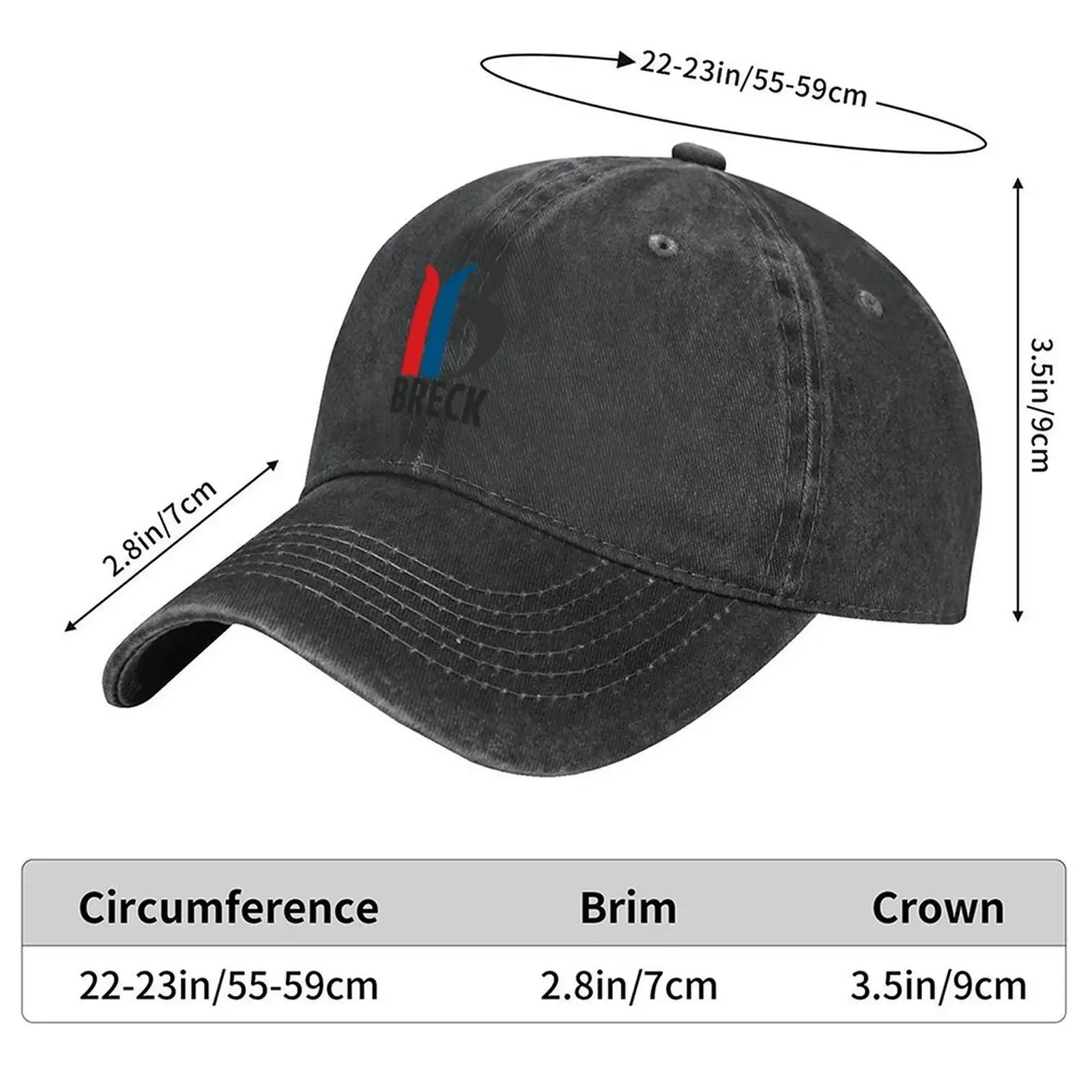 New BRECK - Breckenridge Resort, Colorado Baseball Cap Anime Hat Visor Thermal Visor Black Hats For Men Women's