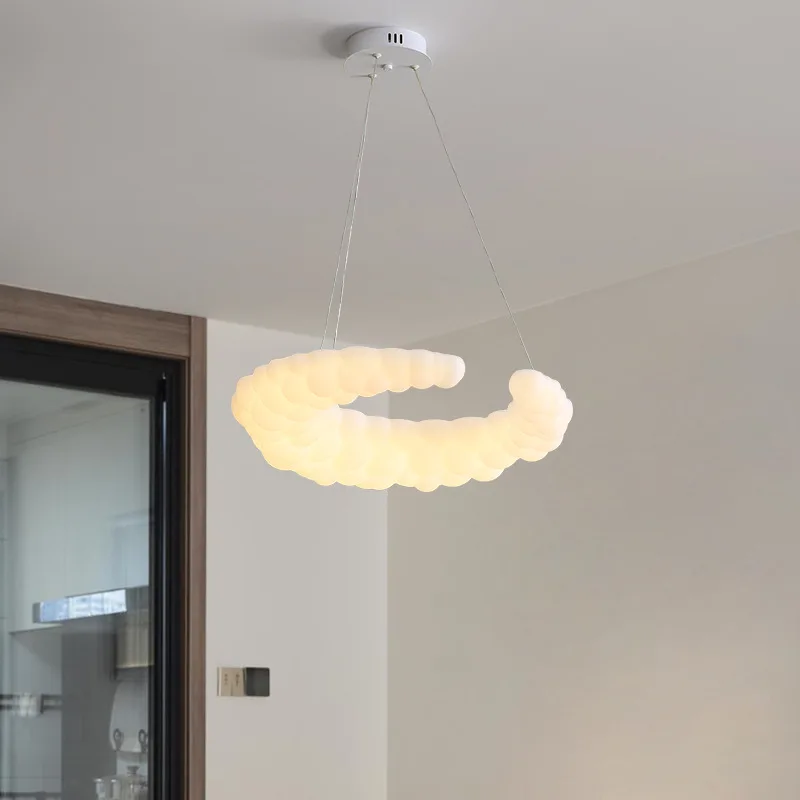 Moon chandelier Cream style ceiling light for Bedroom Children's Room Bedroom bubble ceiling lamp living roomCloud lamp