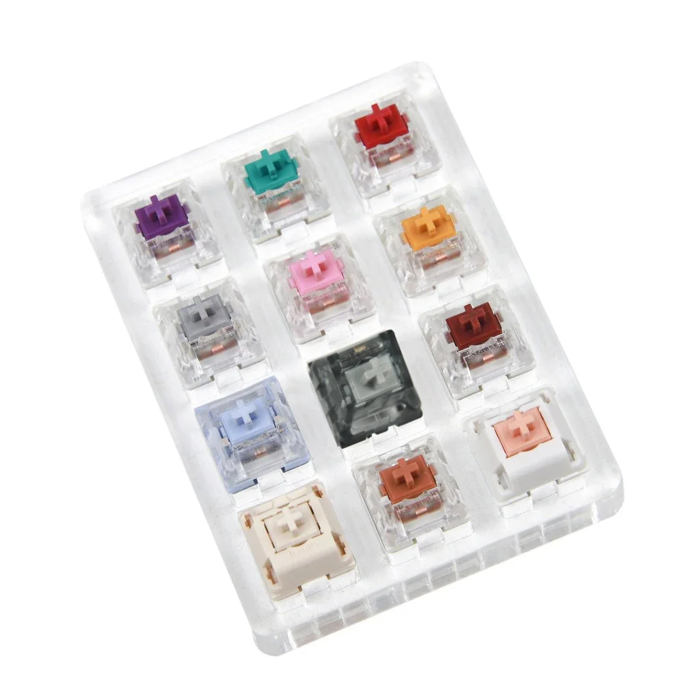 16 12 Key Kailh Speed Silver Box Navy Jade Royal Pink Cream Polia Holy Pandas Switches Shaft Testing Tool Switch Tester