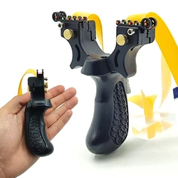 High Density Resin Shooting Hunting Slingshot Adult Fiber Optic Aiming Slingshot Outdoor Rubber Band Shooting Toys