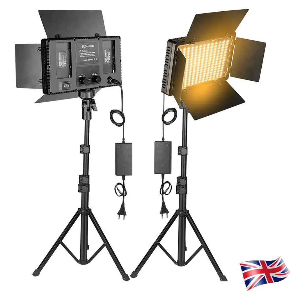 LED Video Light 600/1120 Light Bead Photo Studio Lamp Photography Lighting Stand