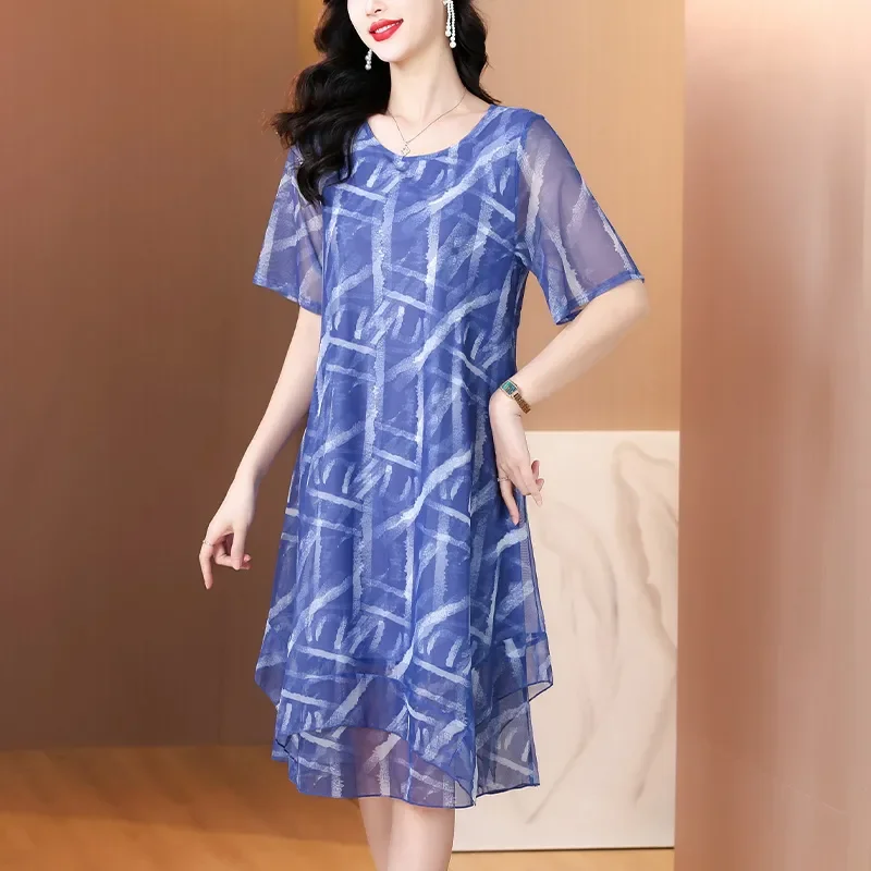 casual overlay dress V-Neck Adjustable Spaghetti Straps Tie Front Asymmetrical Hem Dress Ca   Divahotcouture